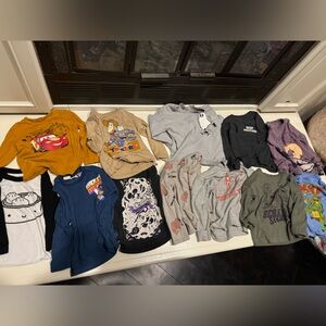 Bundle of 12 Long Sleeve Character Shirts Size 2-3t